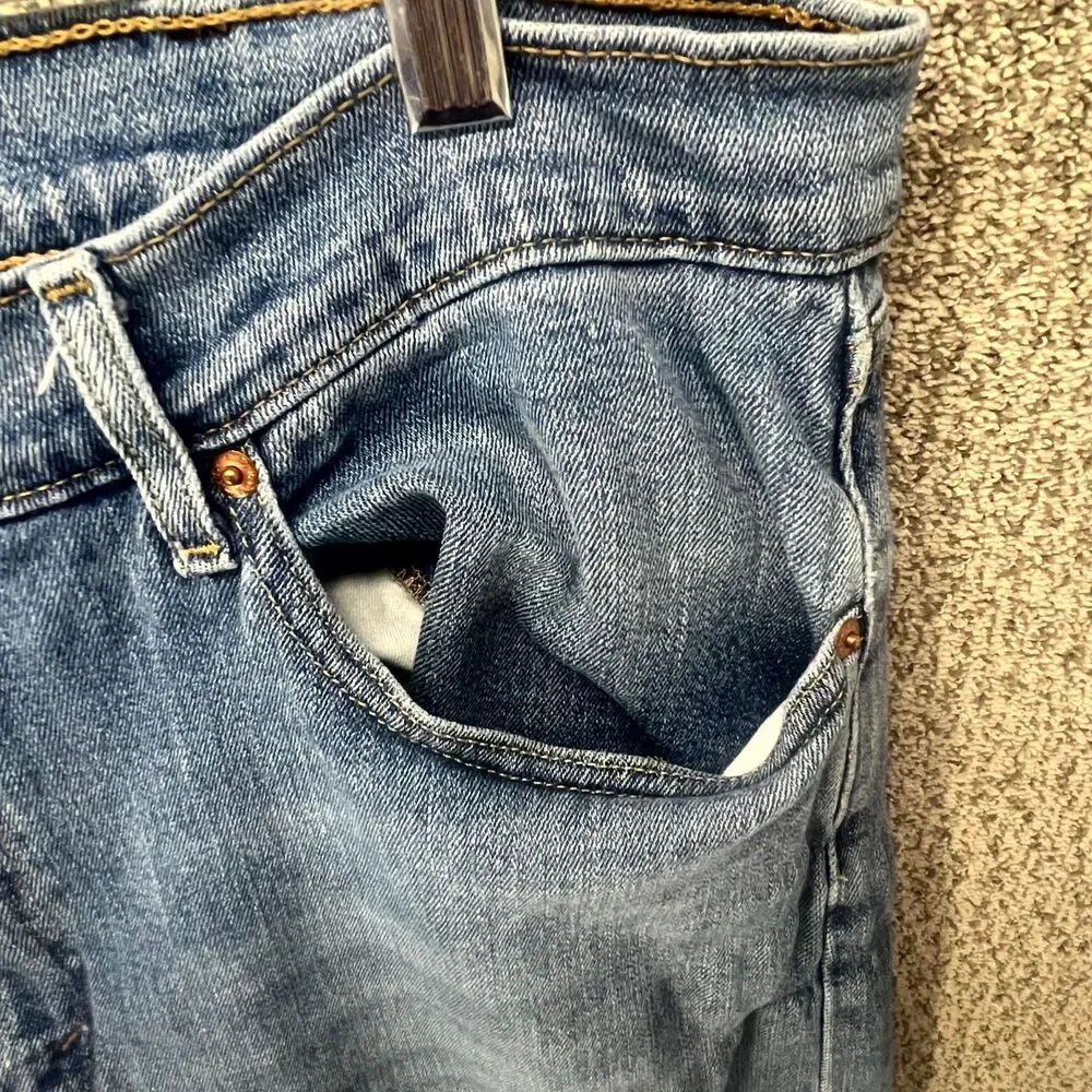 Levi's 505‎ Soft Jeans Men Blue Denim 38x32 Regular Fit Straight Leg Comfortable